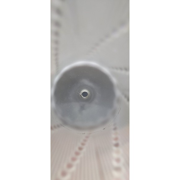 Vintage 6.25"  Frosted Glass Boudoir Lamp Shade Scallop Edge Swirl Dot - Picture 11 of 12